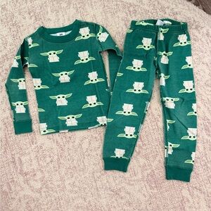 Hanna Anderson Baby Yoda Kids Pajama Set - licensed Star Wars